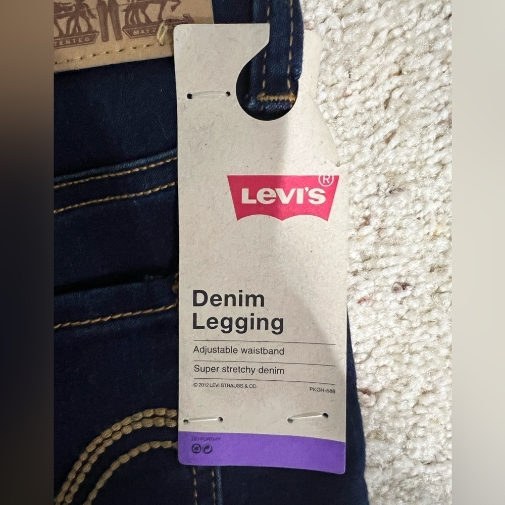 Kids girls NEW‎ NWT jeggings Jeans 12 reg regular LEVI’S - Picture 7 of 7